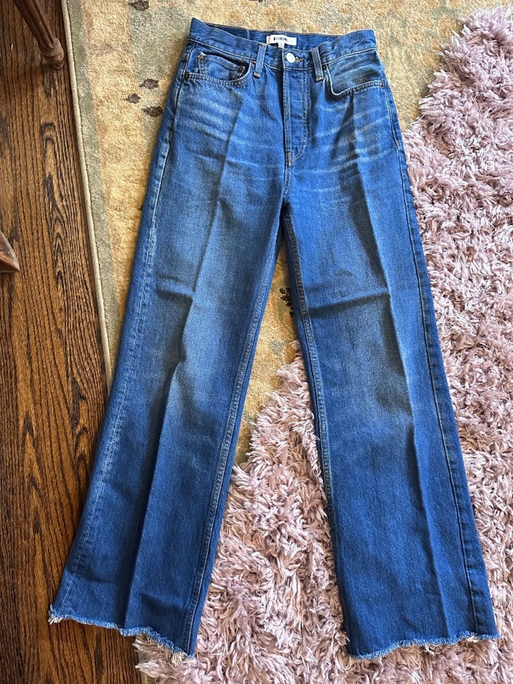 RE/DONE high-rise wide-leg jeans